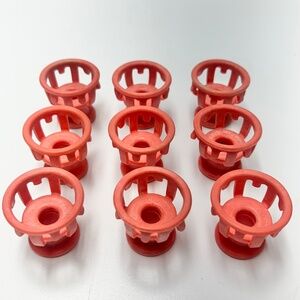 Vintage Clairol Lock N Roll Hair Spool Replacement Lot of 9 Pageant Spoolies BT3